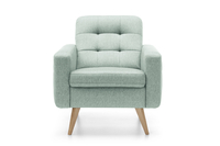 Nappa fotel miętowy