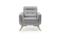 Fiord fotel odcienie szarości