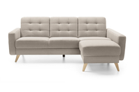 Nappa narożnik 3FL beżowy