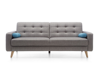 Nappa wersalka grafitowa