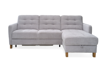 Elio narożnik 2,5QFL-1D(1)SP jasnopopielaty