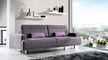 Uzo sofa rozkładana z pojemnikiem i poduszkami